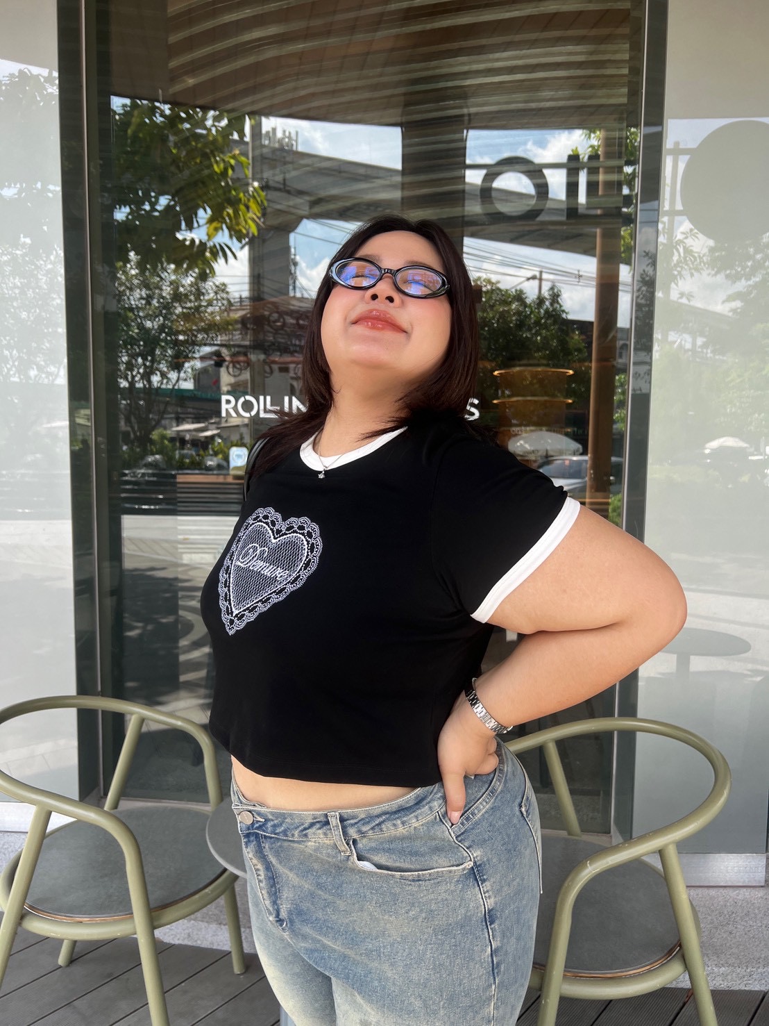 เสื้อสาวอวบ Chloe Top